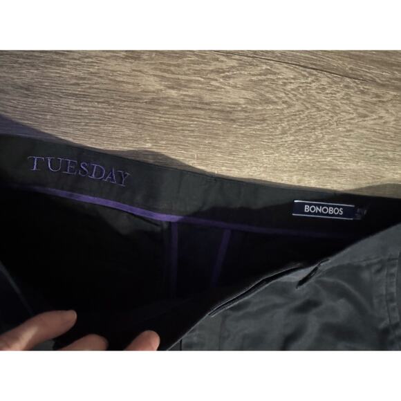 Bonobos Black Weekday Warrior Tuesday Straight Fit Dress Pant 35x30 actual 35x29 - Picture 6 of 6
